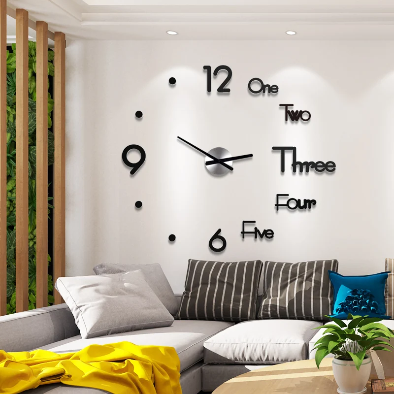 настенные часы в интерьере. 3d часы diy clock 12s022-g. часы diy 3d. декоративные часы на стену. декор стены с часами.