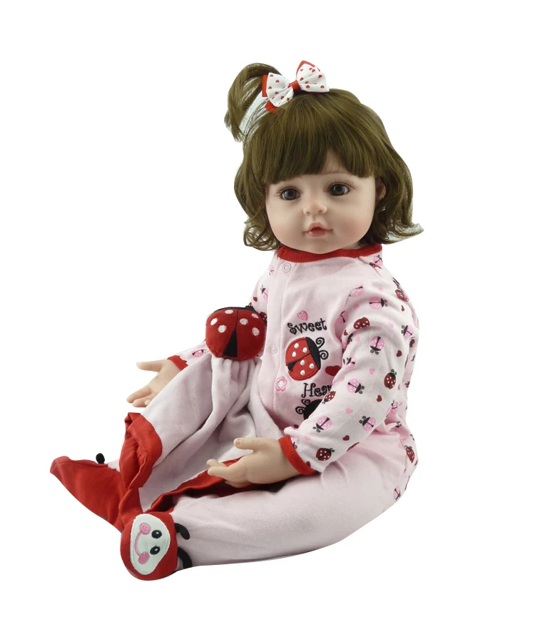 

56 cm newest baby doll toys Silicone boneca reborn baby dolls Princess Baby Doll toys for children brinquedo free shiping