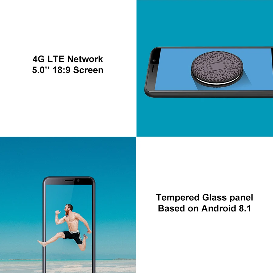 DOOGEE X50L 4G Android 8 1 смартфон MTK6737 четырехъядерный 5 0 &quot18:9 мобильный телефон Гб 16