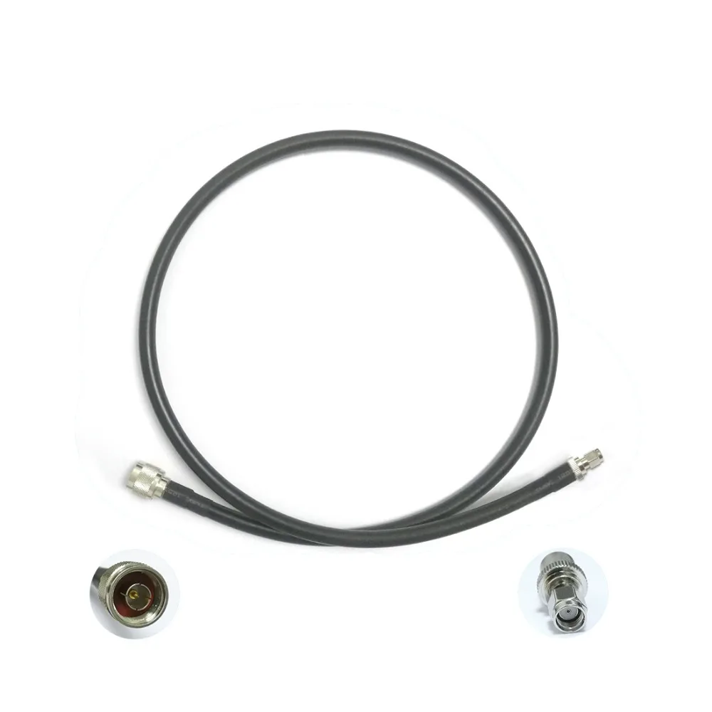 

New N Male switch RP SMA male plug RG8 Jumper Cable adapter 100cm 1m high quality low loss