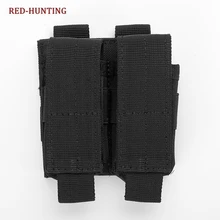 Открытый охотничий боевой военный Duble Чехол 9 мм 600D Molle нейлоновый Тактический двойной пистолет Mag подсумок закрывающийся кобура