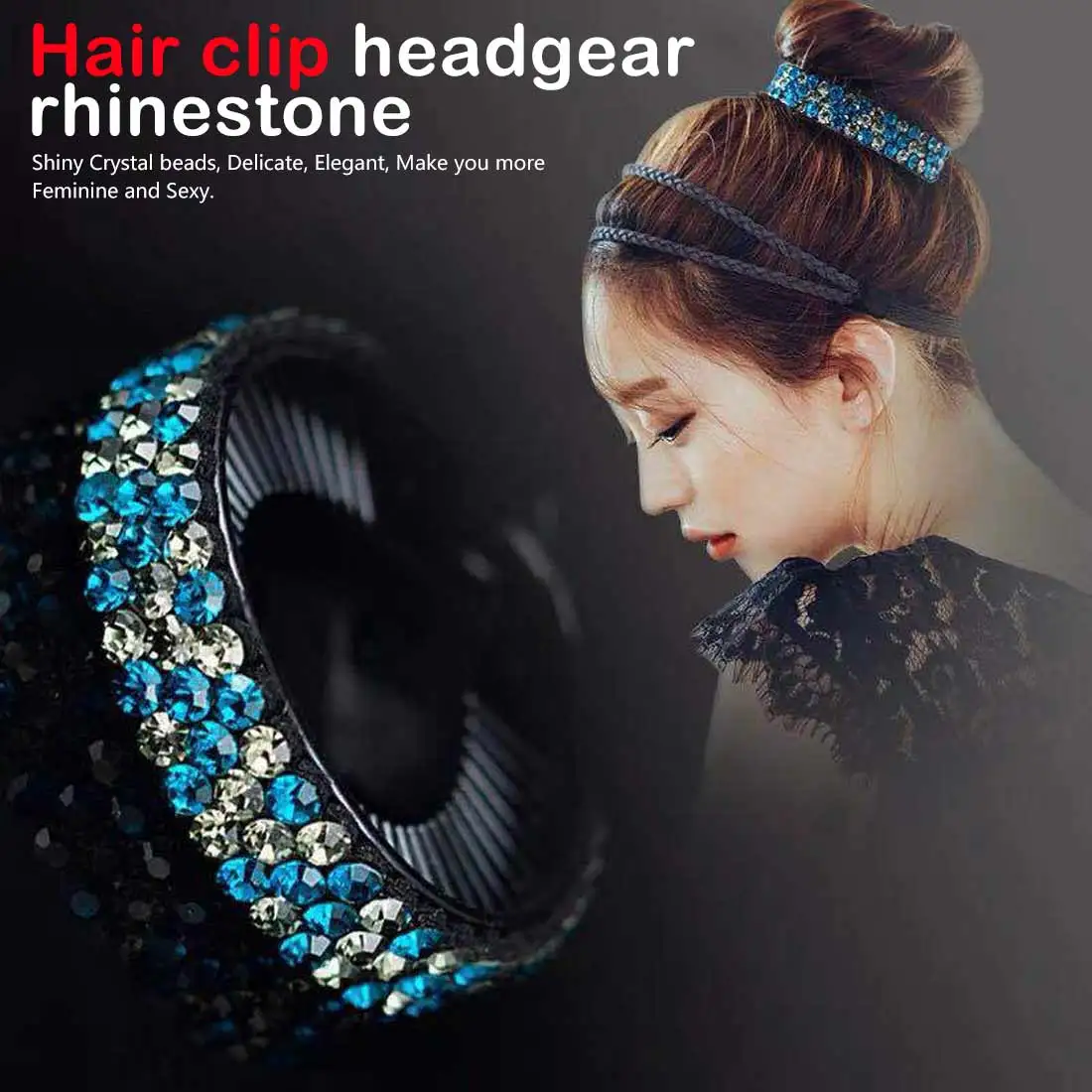 

Fashion Flower Hair Claws Hair Accessories for Women Girls Rhinestone Hairpin Bird Nest Floral Twist Antique Hair Clip