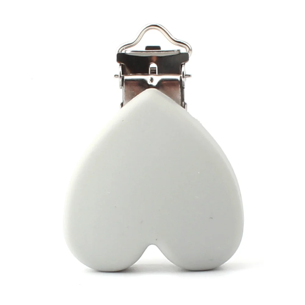 Keep& grow 3 шт перле Силиконовые Зубные форменные зажимы в форме сердца BPA бесплатно DIY пустышка для кормления ребенка пустышка для кормления проект Teethiing игрушки зажимы