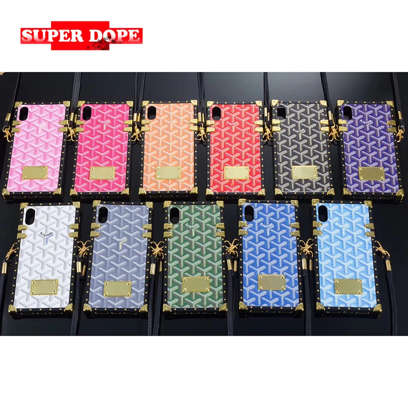 

luxury brand case eye trunk case For iPhone 7 8 Plus X cover fundas FOR IPHONE 6 6S PLUS XS MAX XR coque fashion apple cases