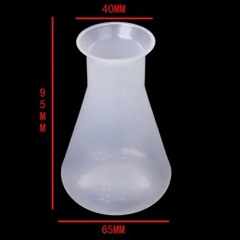 

Hot Erlenmeyer flask for Chemistry Laboratory Plastic Transparent - 100ml.