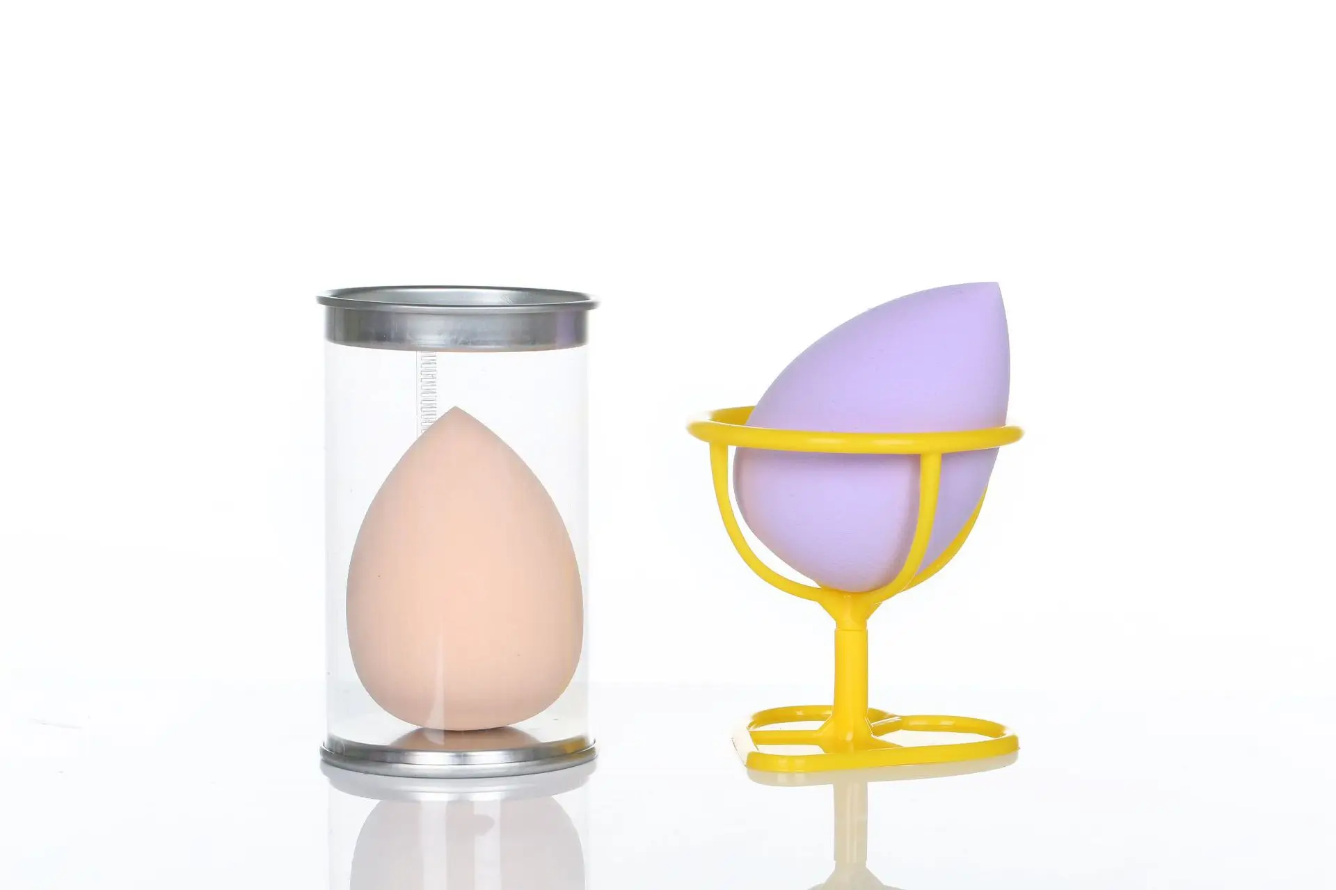 Пластиковое сердце любовь порошок паба Красота Макияж Губка яйцо стойку креативный макияж хлопок красота инструменты для макияжа; красота макияж яйцо стойки