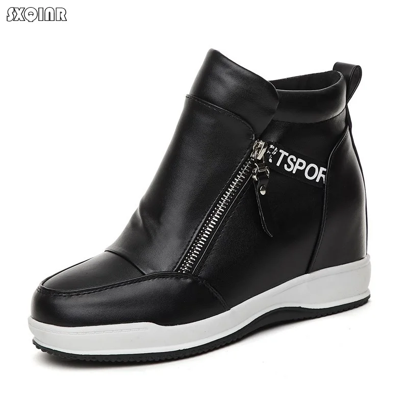 Women Sneakers 2019 Autumn Hidden Wedge Heels Casual Shoes Woman White Platform Shoes Women's High Heels Shoes For Women Shoes