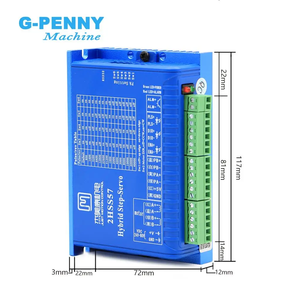 Nema24 замкнутый контур шаговый двигатель 4 провода 428Oz-in 3.0N.m D = 8 мм Nema 24 3Nm закрытый контур шаговый двигатель сервопривод шаговый двигатель