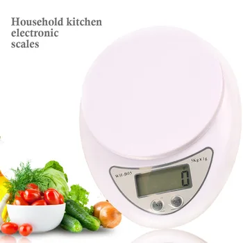 

5Kg x 1g Hot Sale Weighing Scale Tools Balance Household Weight Digital Kitchen Scale Diet Food Compact LED Electronic Steelyar