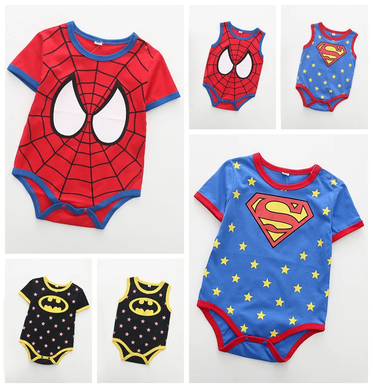 

Printed short-sleeved triangular Jumpsuit Summer Cotton Khaki children's wear XPLL0013