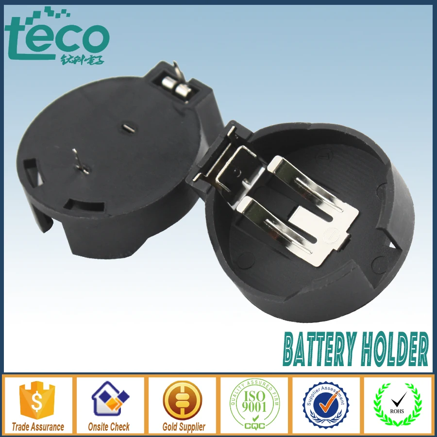 

5PCS Plastic CR2450 Battery Holder LIR2450 Button Cell Battery Socket Holder Case TBH-CR2450-02