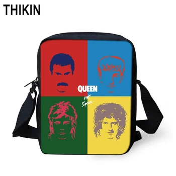 

THIKIN QUEEN Bohemian Rhapsody Printing Women Small Messenger Bags Cool Band Shoulder Bag Kids Boys Girls Small Crossbody Bags