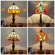 Tiffany Style Table Lamp For Bedroom Bedside Study room Living room Decoration masa lambas Mosaic Stained Glass tiffanylamp Tiffany Style Table Lamp For Bedroom Bedside Study room Living room Decoration masa lambas Mosaic Stained Glass tiffanylamp