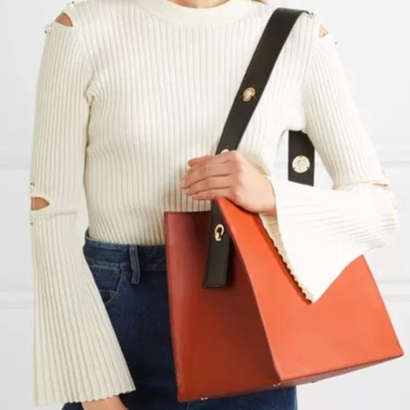 Новая модная женская сумка из натуральной коровьей кожи, сумка через плечо, женская простая классическая сумка, Женская композитная сумка для девушек 286