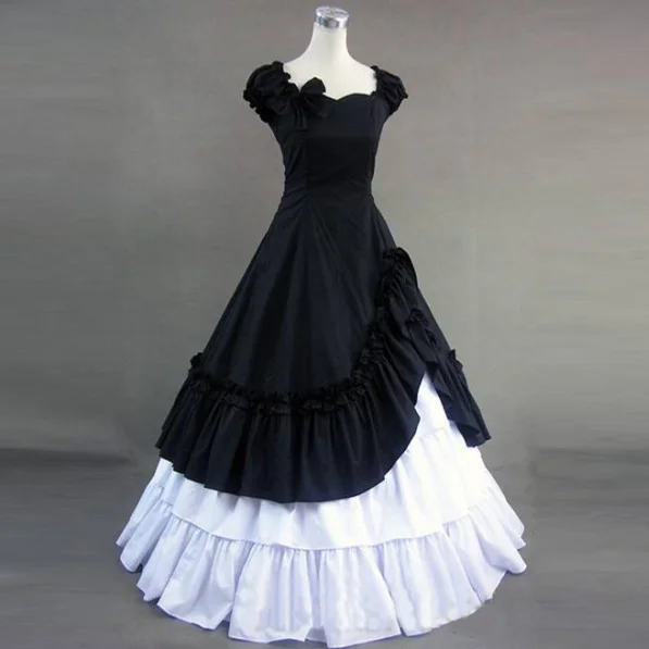classic-black-and-white-ruffled-sweet-gothic-victorian-dress2