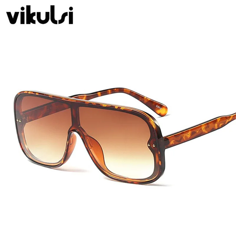 Новинка, Ретро дизайн, квадратные солнцезащитные очки для женщин, черные оттенки, Мужские Винтажные Солнцезащитные очки с плоским верхом, женские солнцезащитные очки для вождения, UV400 - Цвет линз: E74 leopard tea