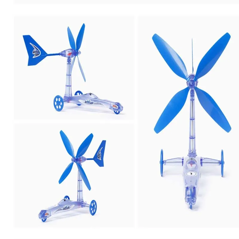 Комплект P ветросиловой автомобиль образовательный энергетический съемный ветрогенератор собранные игрушки построить свой собственный самолет