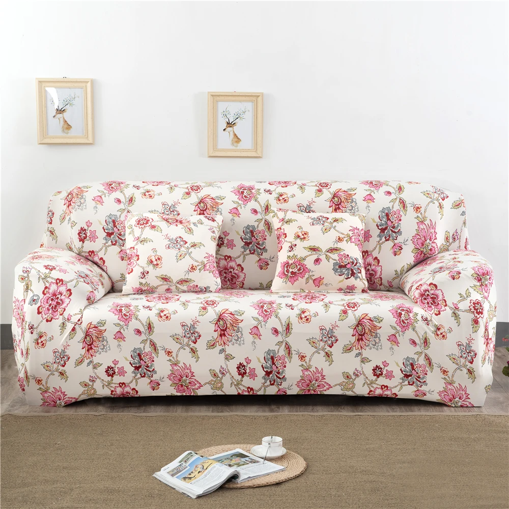 Monily Floral Geometry Sofa Cover Wrap Tight Elasticity All inclusive