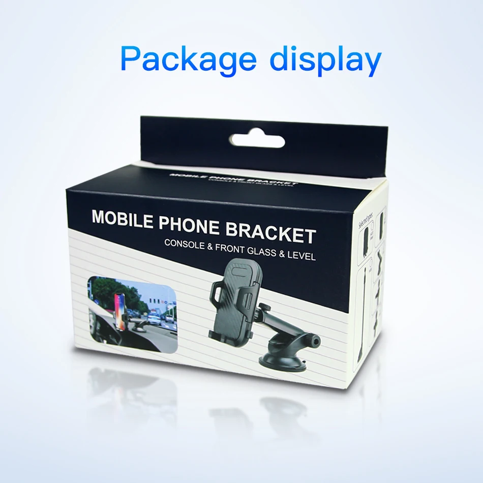 !ACCEZZ Adjustable Car Phone Holder Support Bracket Universal 4.0-6.0 inch Phone Auto Lock Glass Center Control Stand For iphone (11)