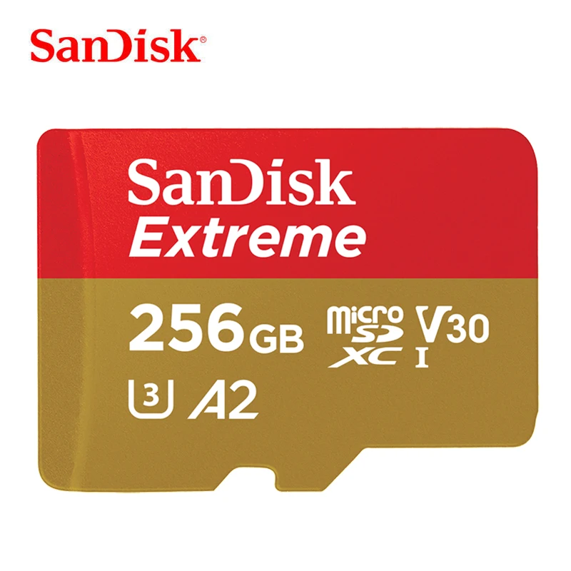 Карта памяти SanDisk 64GB Extreme MicroSD 32GB SDHC Flash 128GB SDXC 256GB TF карта UHS-I U3 C10 V30 4K HD cartao de memoria