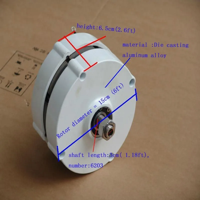 Factory price 300w wind turbine/permanent magnet generator made in China 