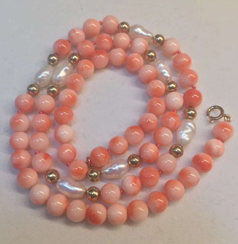 

1014 Gold Genuine Natural Coral