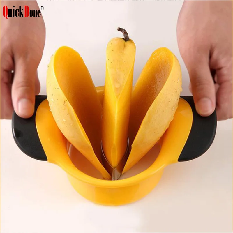 

QuickDone Mango Splitter Fruit Vegetable Gadget Creative Strawberry Peach Peeler Corers Shredder Innovative Kitchen Tool AKC5173