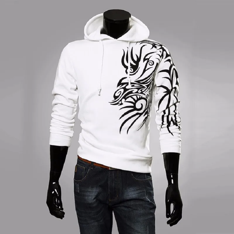 Autumn Winter Men Sport Hoody Sweatshirt 2016 Fashion Print Slim Fit Pullover Male Hoodies Men Casual Sportswear3