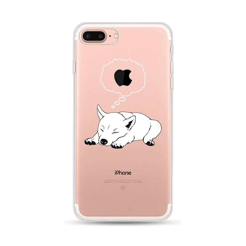 

Painted Cute Little Strawberry Phone Case For iPhoneX XR XS Simple Silicone TPU Phone Case For iPhone7 8 6 6S Cover