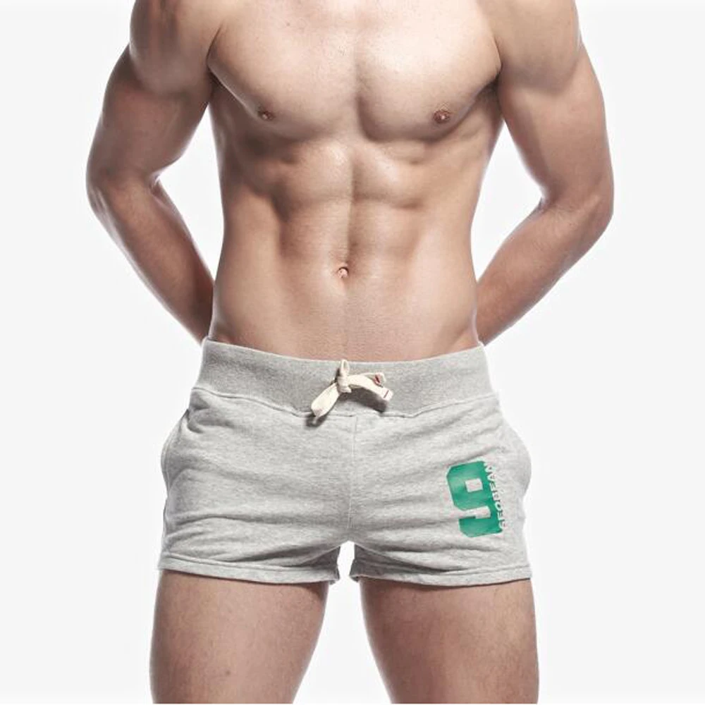 Hot Cotton Men s Sporting Jogger Shorts 2017 New Summer Fitness Gray Bodybuilding Boardshorts Bermudas Masculina