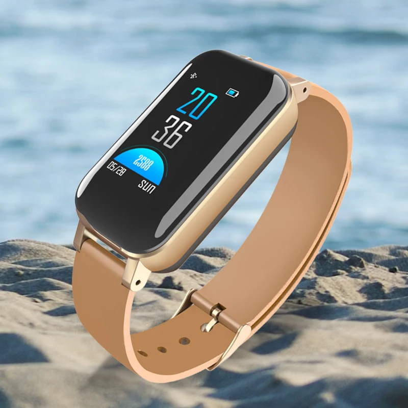 

2019 Newest Smart Fitness wristband Men Women Bluetooth Headphone Blood Pressure Monitor Sport Mode Health Watch PK mi band 3