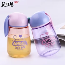X & W SB60289 Conejo Taza de Café Taza de Jugo de 400 ML Tazas de Viaje Mi Taza de Té Botella de Agua de Dibujos Animados Bicicleta de Ciclo botellas Vaso