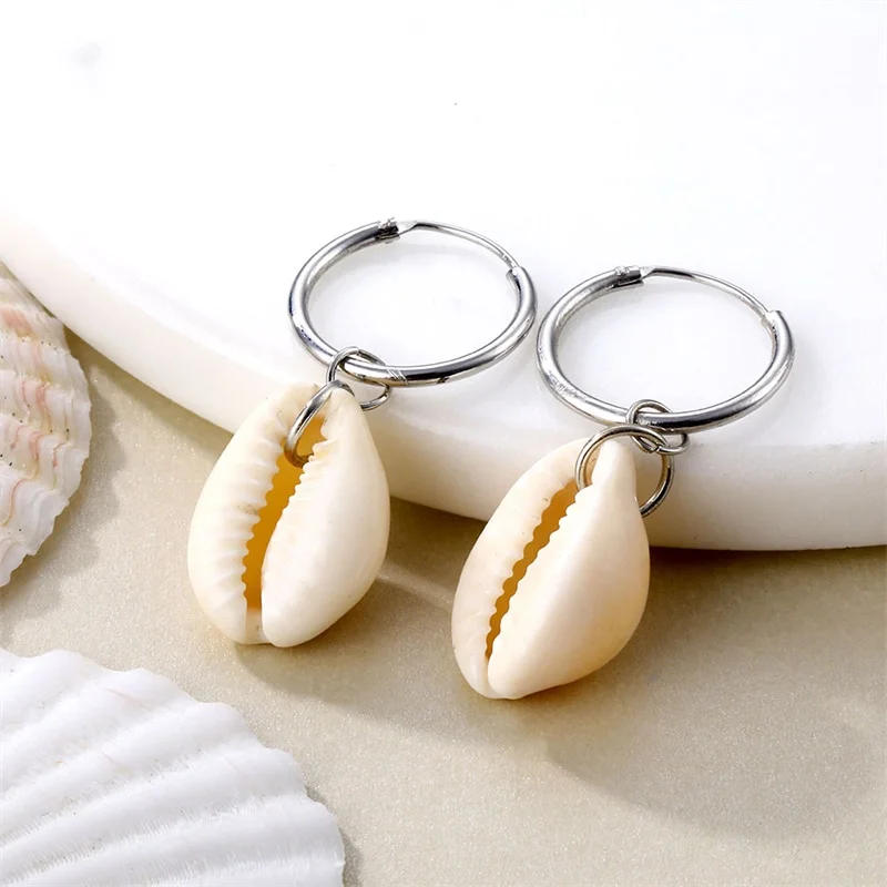 

Vienkim 2019 Hot Sale Women Jewelry Different Size Nature Shell Drop Earrings for Women Girls Ocean Fashion Vintage Women Gifts