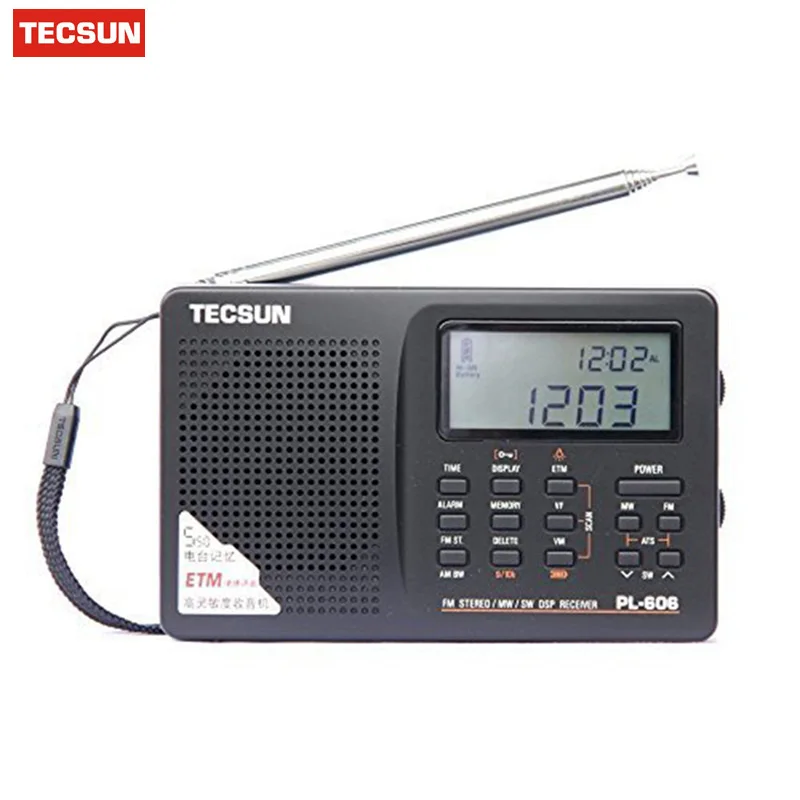 Tecsun PL-606 цифровой PLL портативный радио FM стерео/LW/SW/MW приемник DSP хороший Прямая Teh сын цифровой радио