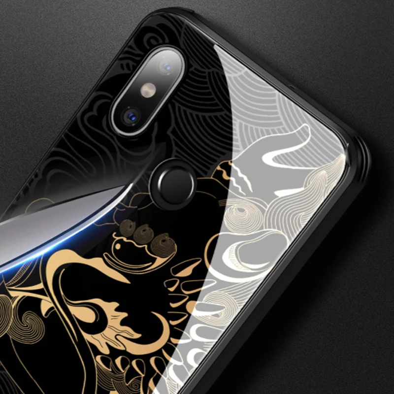 Закаленное стекло для телефона Mi 8 lite с изображением запрещенного города чехол