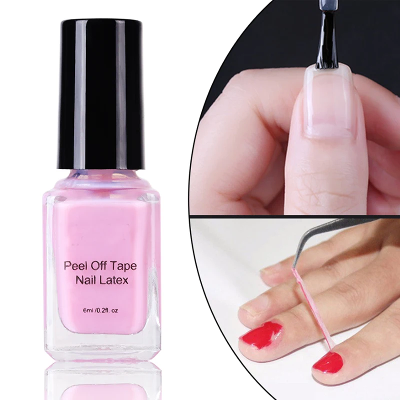 

FairGlo 6ml Peel Off Protective Nail Polish Manicure Protected Easy Clean Fast Finger Skin Liquid Tape Gel Nail Care Tool