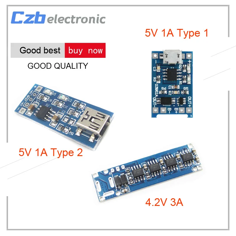 5V Mini USB 1A TP4056  Lithium Battery Charging Board Charger Module V0 