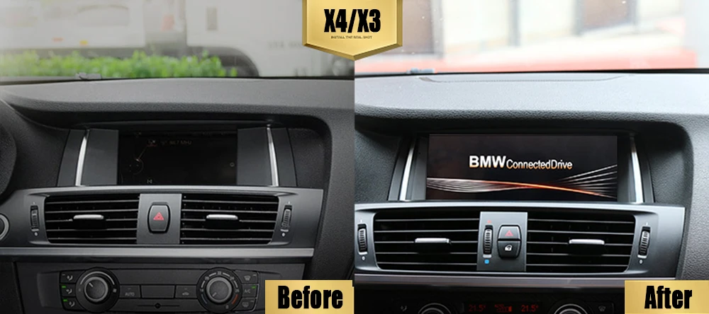 Sale Car Stereo Audio Video Player GPS Navigation Multimedia (No CD DVD) 8.8" inch HD Screen For BMW X4 X3 F25 F26 2011 2012 2013 1
