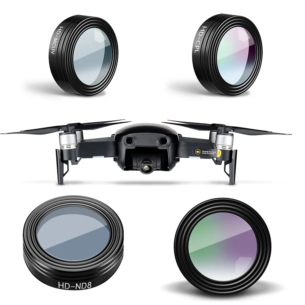 

Polarizer Filter Camera Filters Neutral Density Filter Screw Thread Ultraviolet Lens MCUV+CPL+ND8 for DJI MAVIC AIR