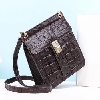

Contact's Genuine Leather Handbags Women Vintage Crossbody Bags for Phone High Quality Shoulder Bags Brand Designer Bag Ladies