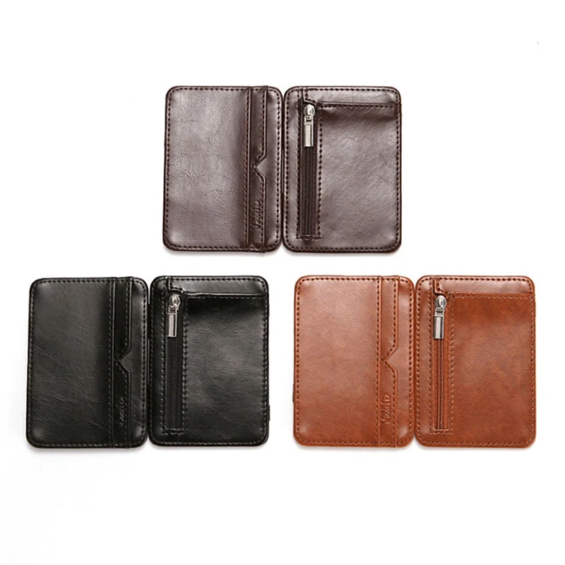

PU Men Wallet Passport Cover ID Business Card Holder Travel Credit Case Driving License Bag Small Wallet