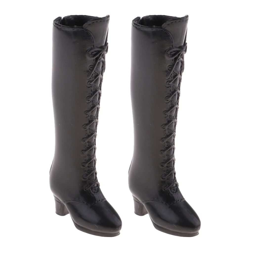 Fashion Plastic Boots Rainshoes Shoes for 12inch Doll for DOD Dollfie 1/6 BJD Doll Outfit Black Doll Clothing Accessories