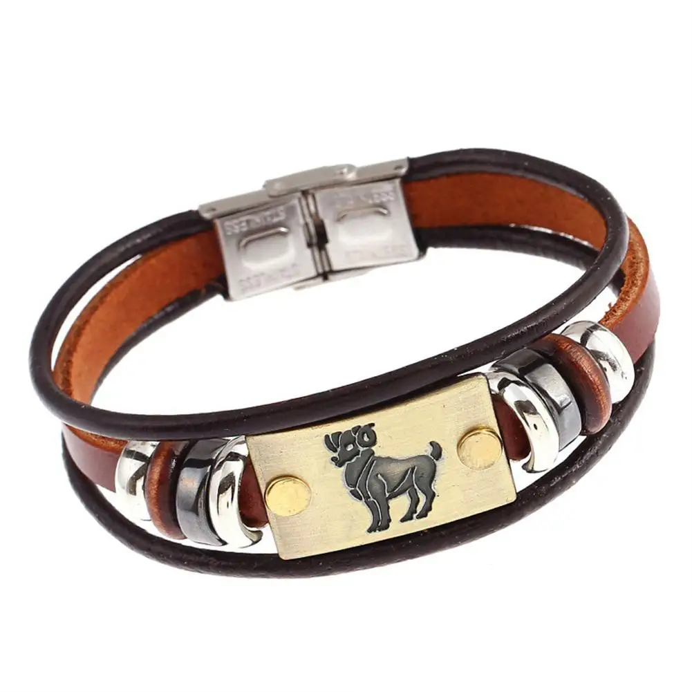 

12Types Vintage Unisex Handmade Multilayer Bracelet Bangle