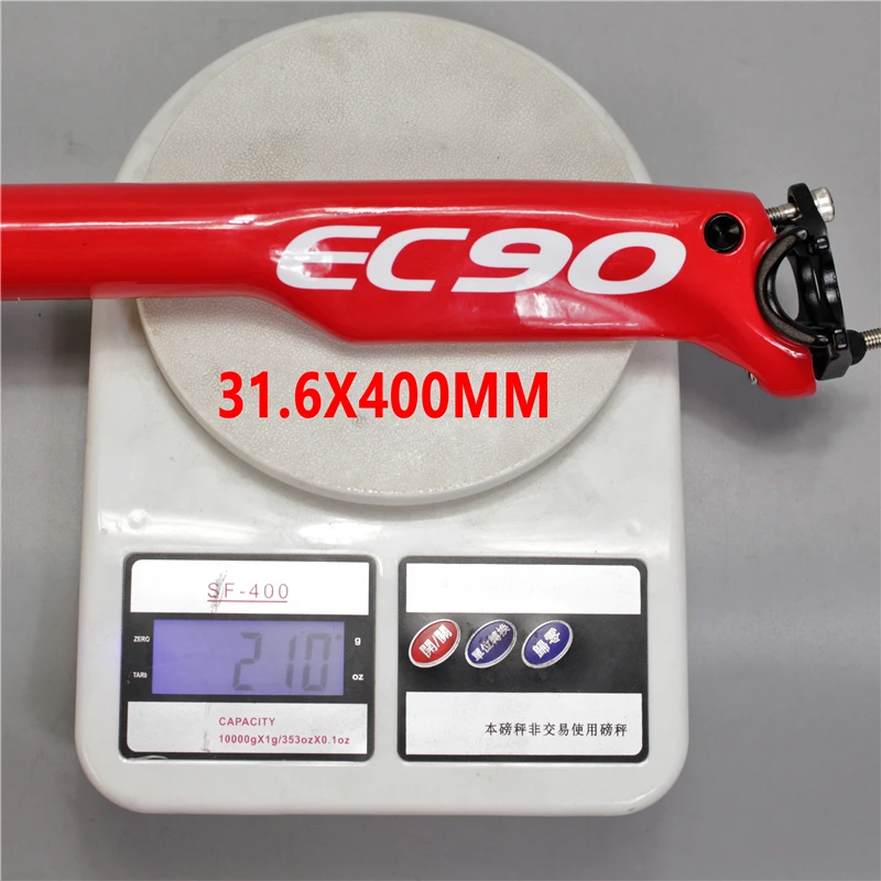 EC90 углерода подседельный штырь для горного велосипеда, подседельные штыри велосипед углерода подседельный MTB труба из углеродистого волокна 3K Road, подседельный штырь для горного велосипеда, 27,2/30,8/31,6*350/400 офсетная удар