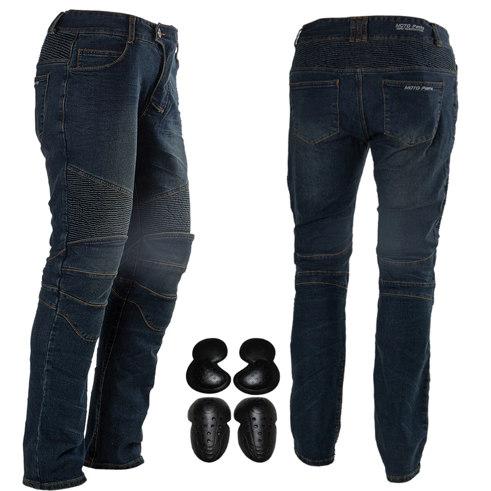 Motorcycle Riding Protective Pants Armor Motocross Racing Denim Jeans Upgrade Knee Hip Protective Pads Motorcycle Riding Protective Pants Armor Motocross Racing Denim Jeans Upgrade Knee Hip Protective Pads