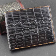 Винтажный универсальный портативный кошелек из натуральной кожи в стиле крокодила для мужчин
