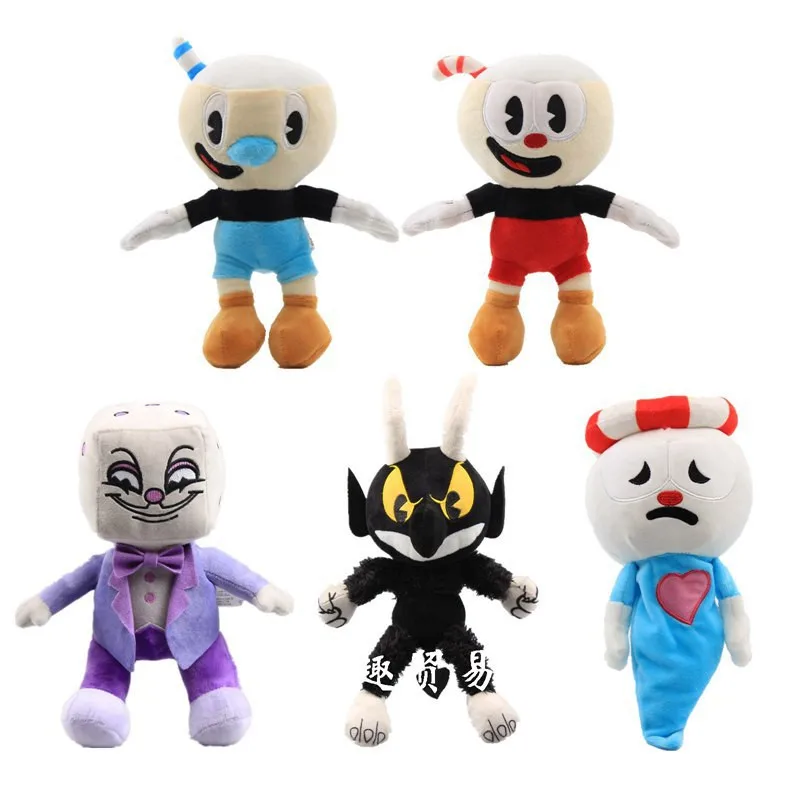Плюшевая игрушка для игры в Cuphead Mugman the Devil Legendary Chalice King мягкие куклы мультяшная