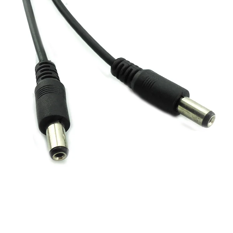 10Pieces/Lot 1 1 DC female to 2 Male Connector Cables CCTV Camera Led Power Splitter Cable for Security System Accessories