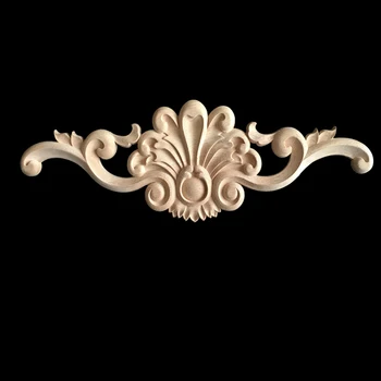 

5/10PCS New Floral Wood Carved Decal Corner Appliques Frame Wall Doors Furniture Woodcarving Decorative Wooden Figurines Crafts