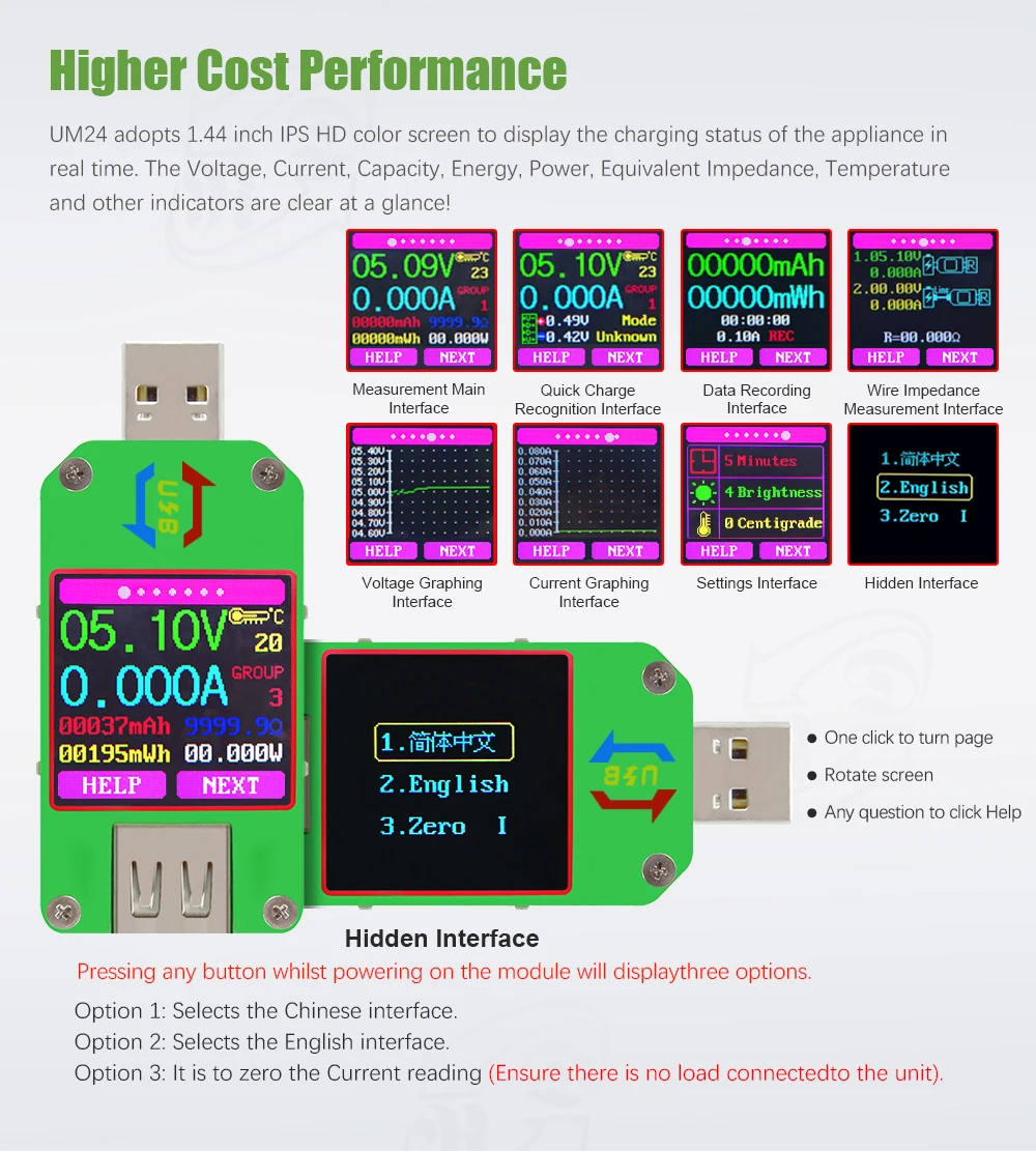 RD UM24 UM24C APP USB 2,0 ЖК-дисплей Вольтметр Амперметр батарея зарядное напряжение измеритель тока мультиметр кабель измерительный тестер